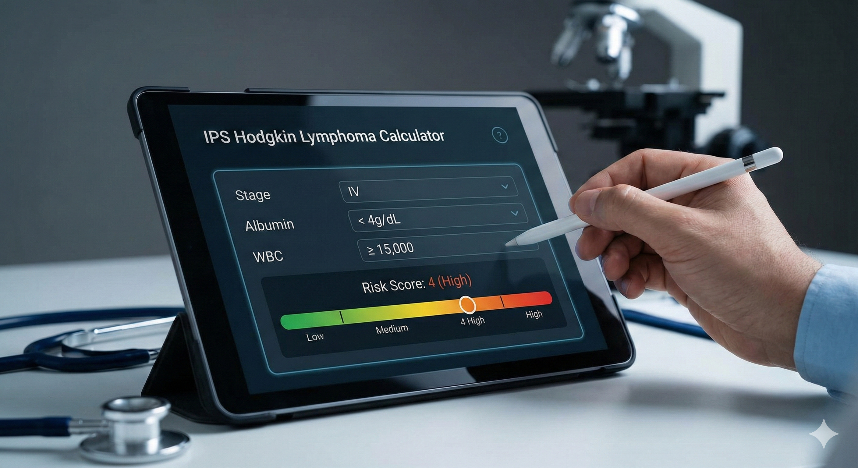 IPS Hodgkin Lymphoma Calculator | Risk Stratification